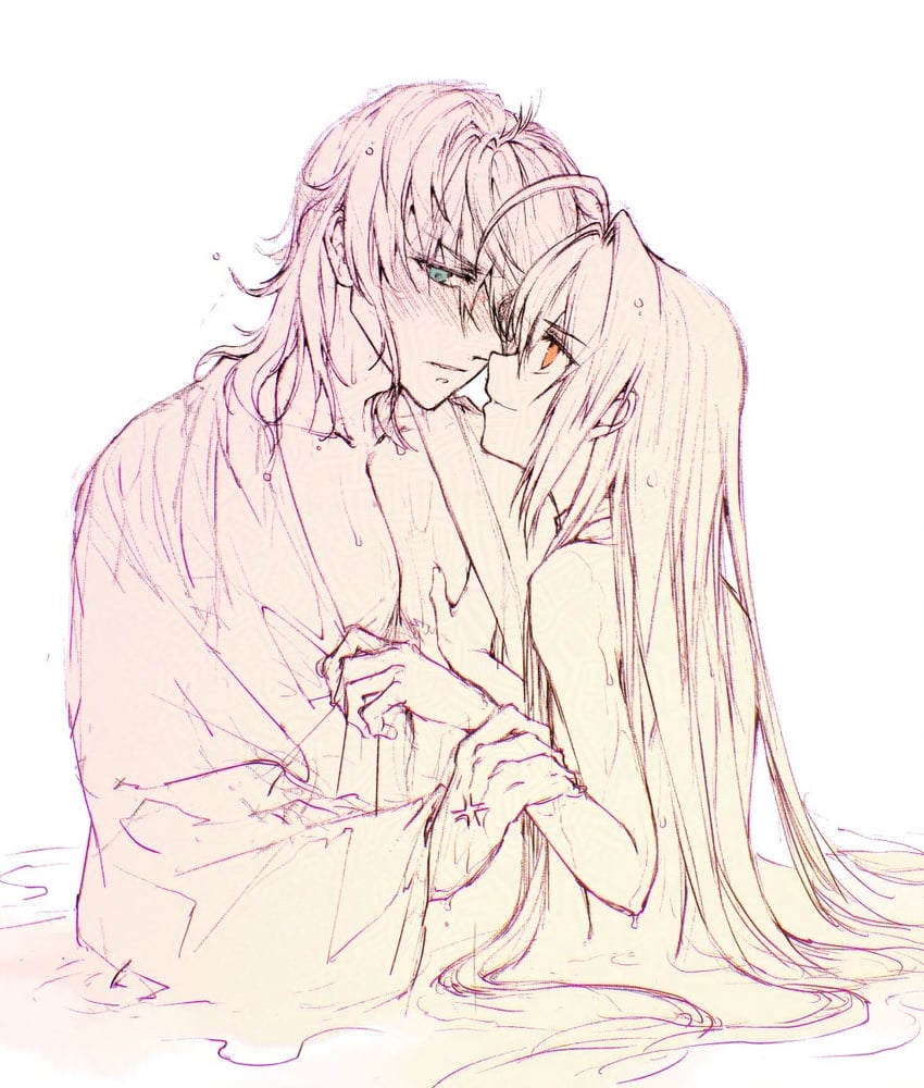 yamato takeru and miyamoto iori (fate and 2 more) drawn by mul1062363