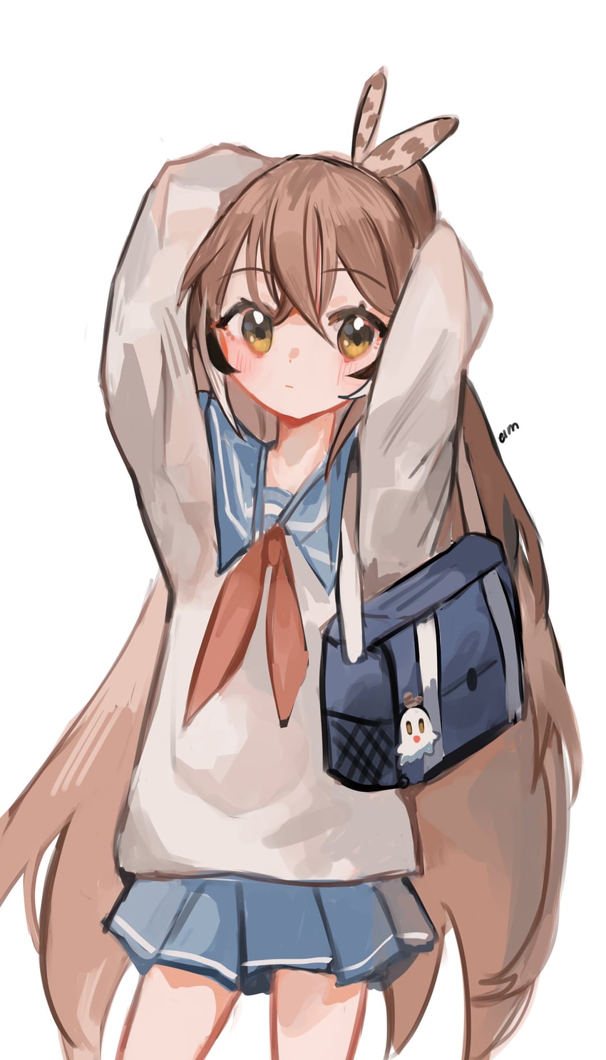nanashi mumei and boomei (hololive and 1 more) drawn by eimmii