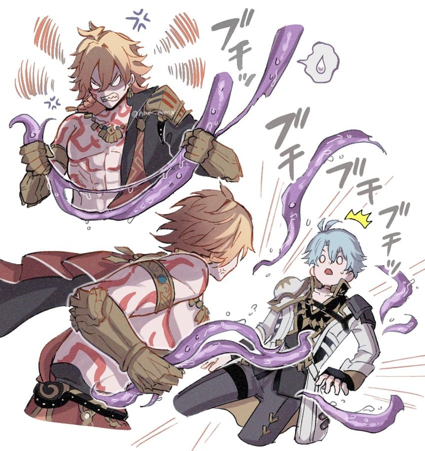 phainon and mydei (honkai and 1 more) drawn by ham_mmx