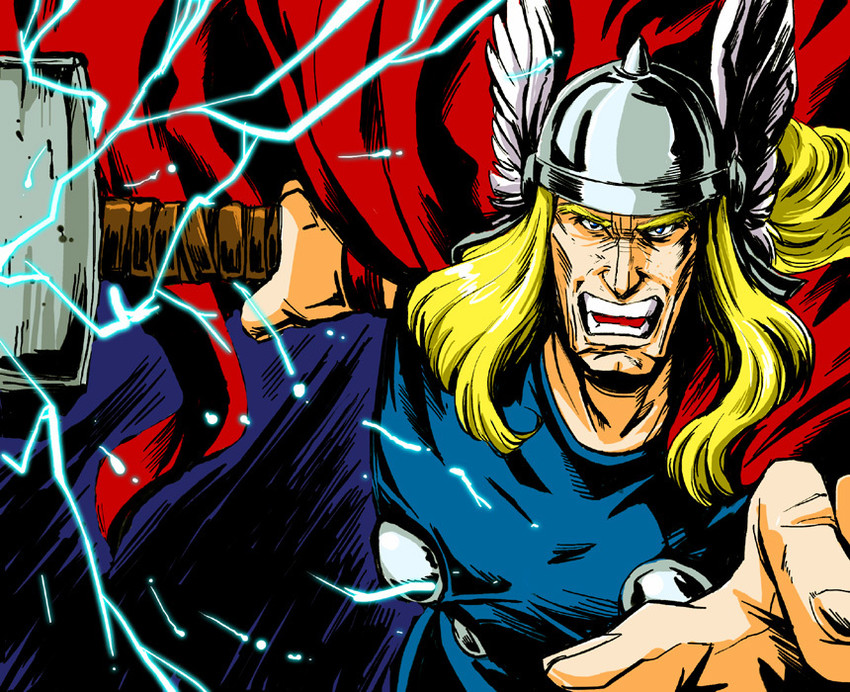 thor (marvel) drawn by azuki_osamitsu