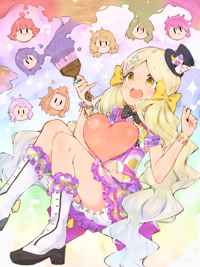 suou momoko, makabe mizuki, mochizuki anna, handa roco, nagayoshi subaru, and 3 more (idolmaster and 2 more) drawn by maverick_(muruchin)