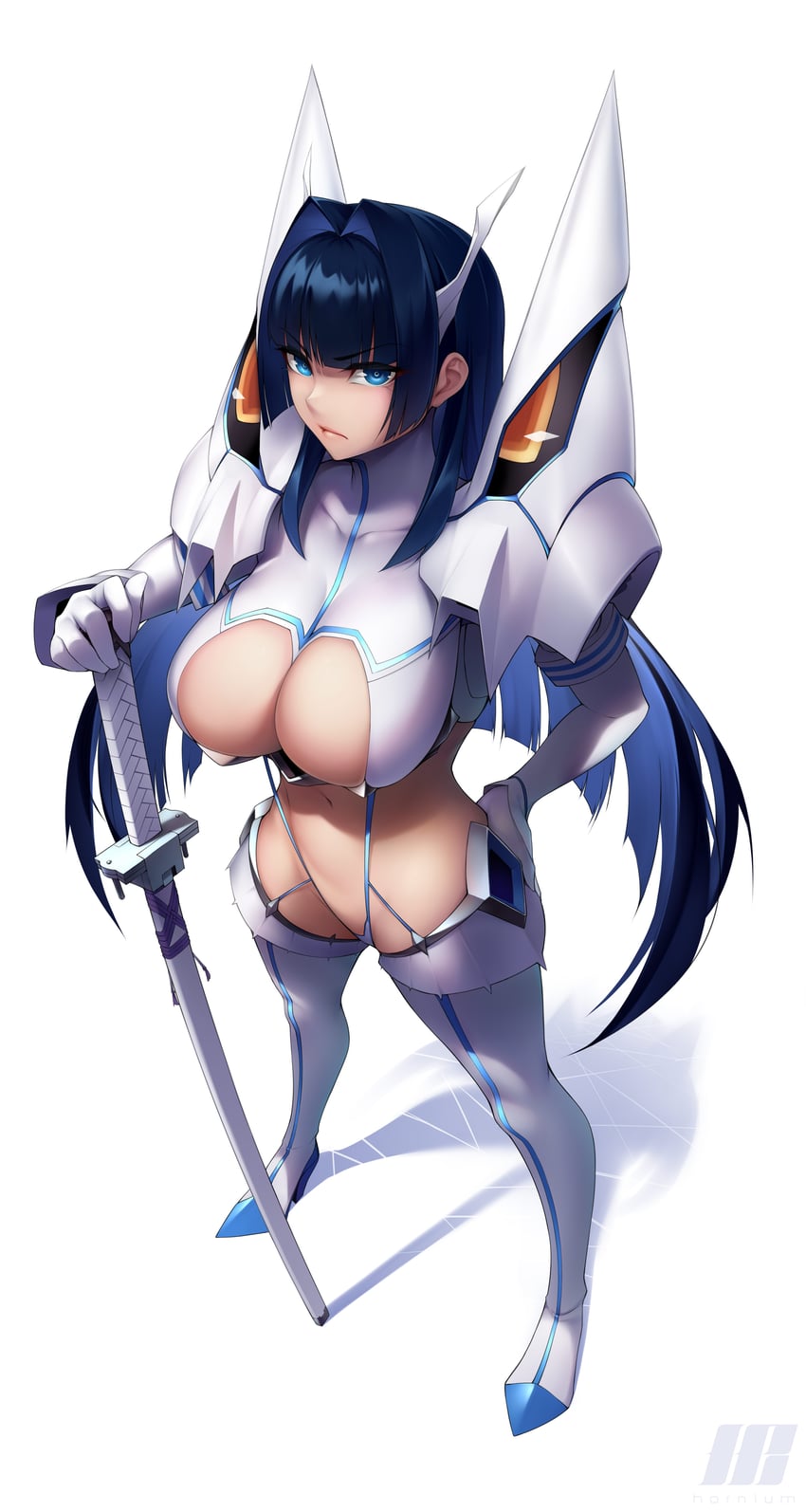 ouro kronii, kiryuuin satsuki, and junketsu (hololive and 2 more) drawn by ho2nium