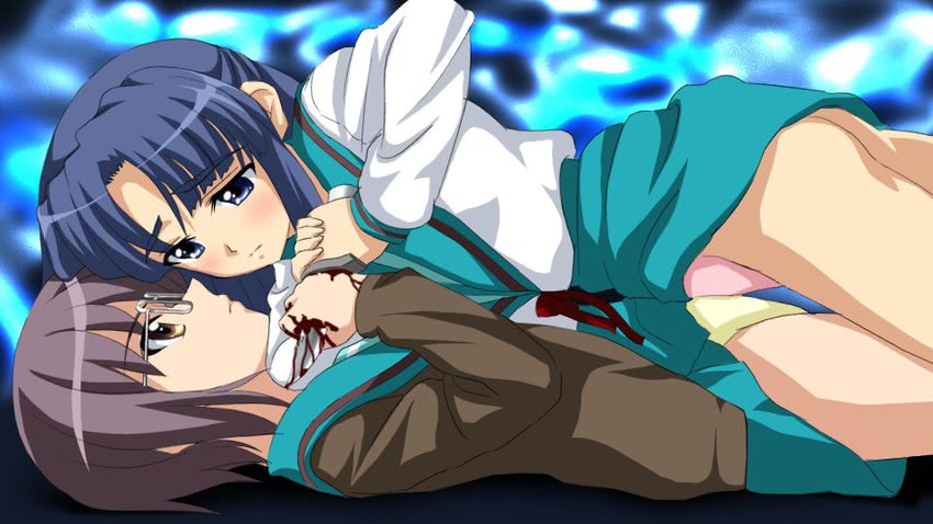 nagato yuki and asakura ryoko (suzumiya haruhi no yuuutsu) drawn by sanshita
