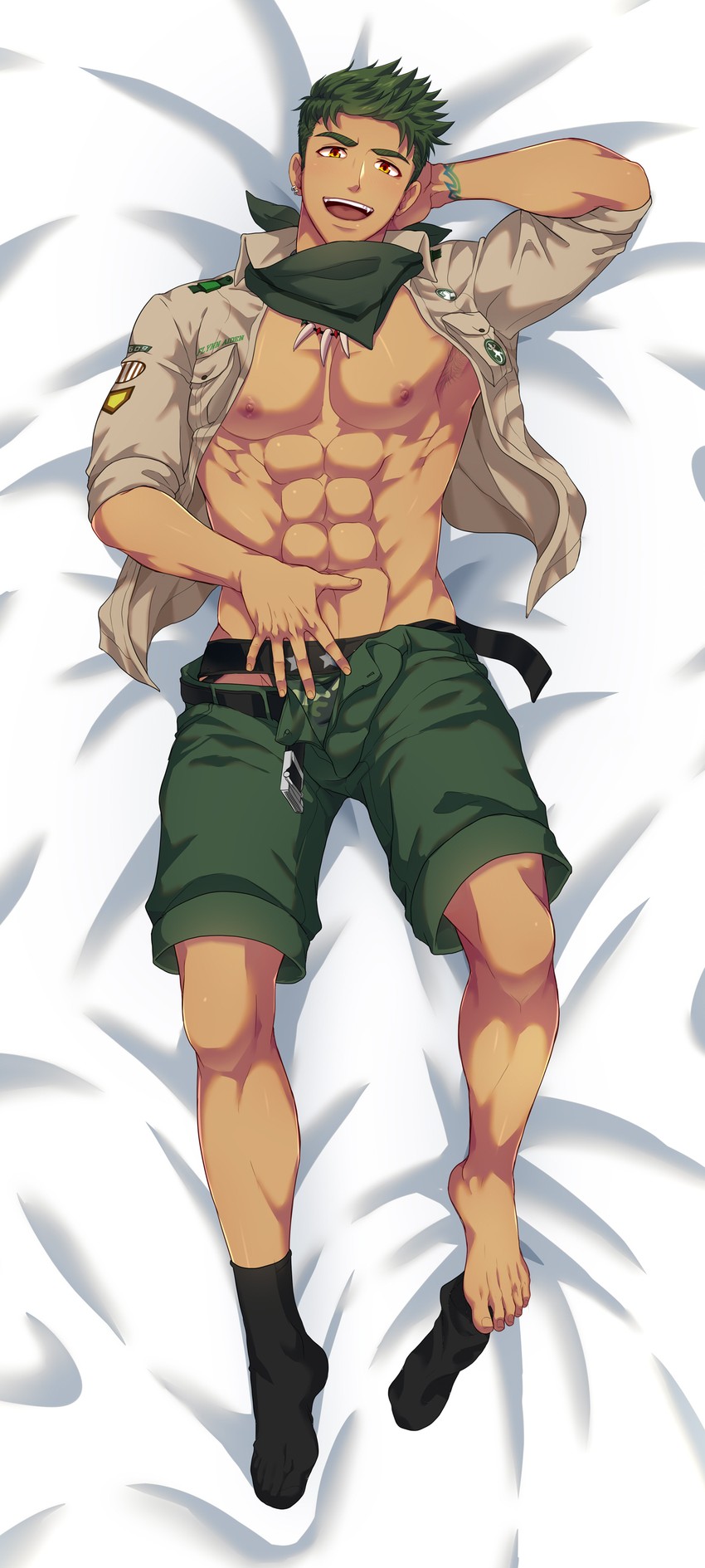 aiden flynn (camp buddy and 1 more) drawn by mikkoukun