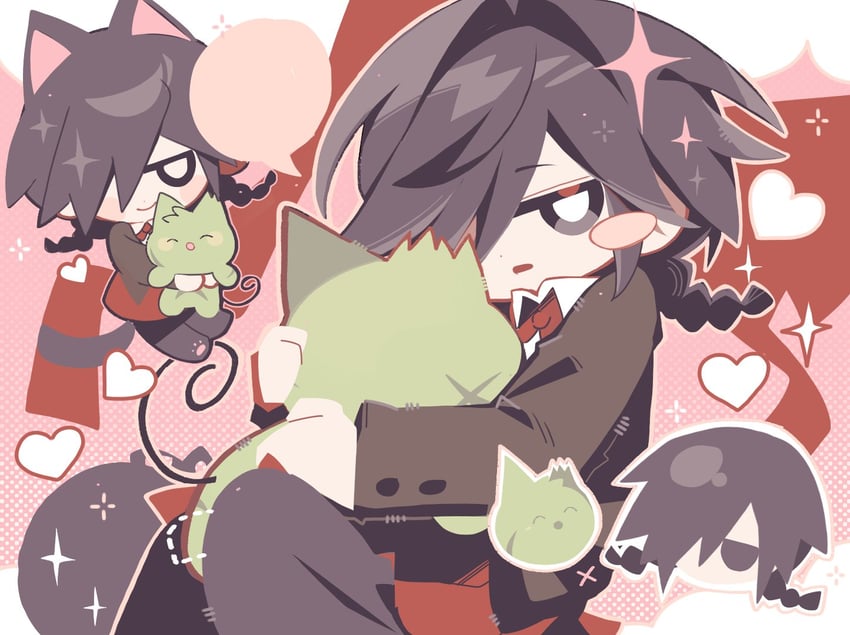 kurai yonaka and defect mogeko (funamusea and 1 more) drawn by fanfan15935
