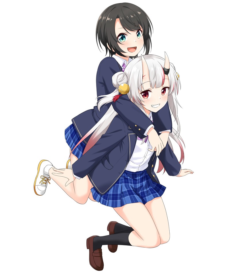 oozora subaru and nakiri ayame (hololive) drawn by felutiahime