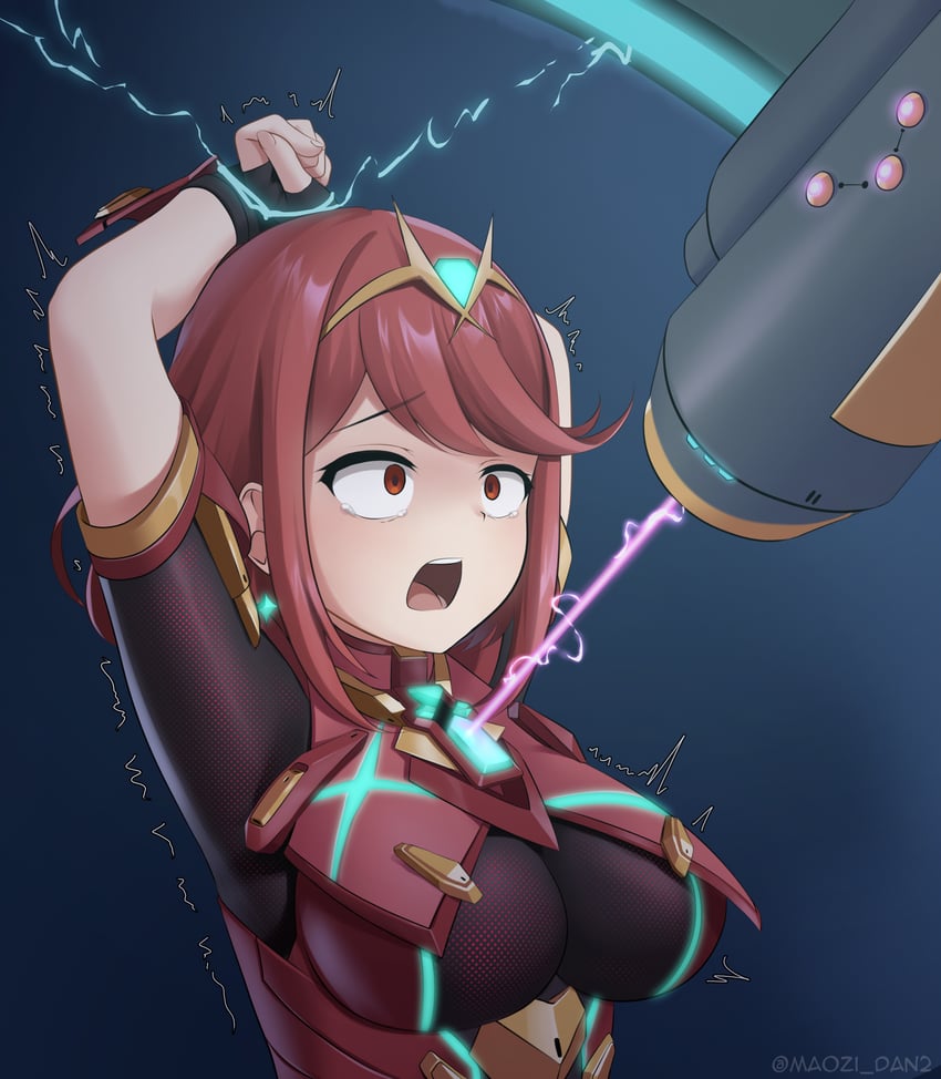 pyra (xenoblade chronicles and 1 more) drawn by maozi_dan