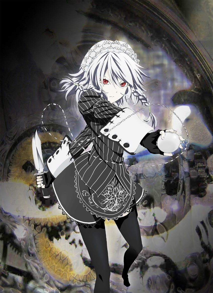 izayoi sakuya (touhou and 1 more) drawn by nsxnewver