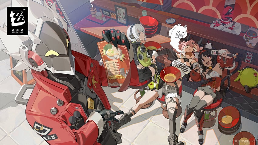 nicole demara, anby demara, nekomiya mana, and billy kid (zenless zone zero)