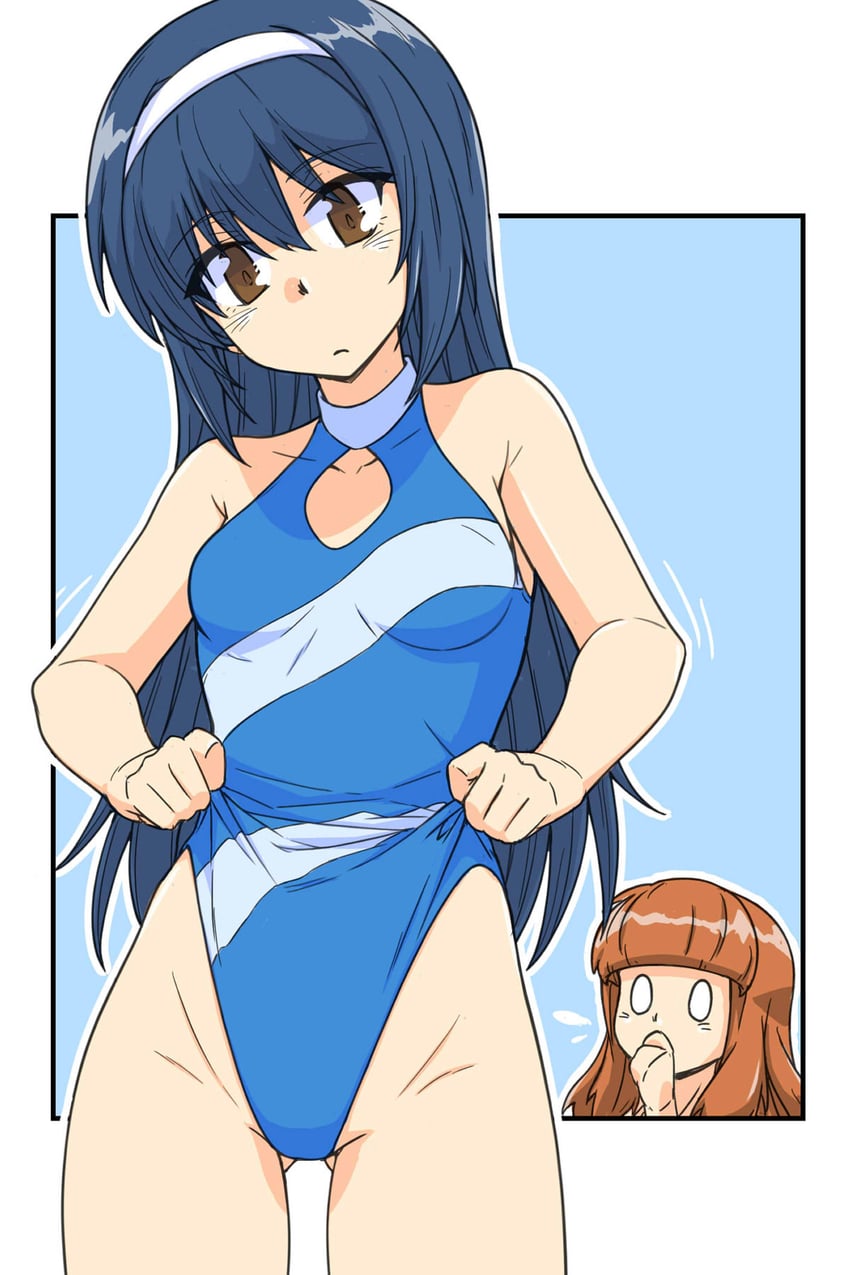 takebe saori and reizei mako (girls und panzer) drawn by renshiu