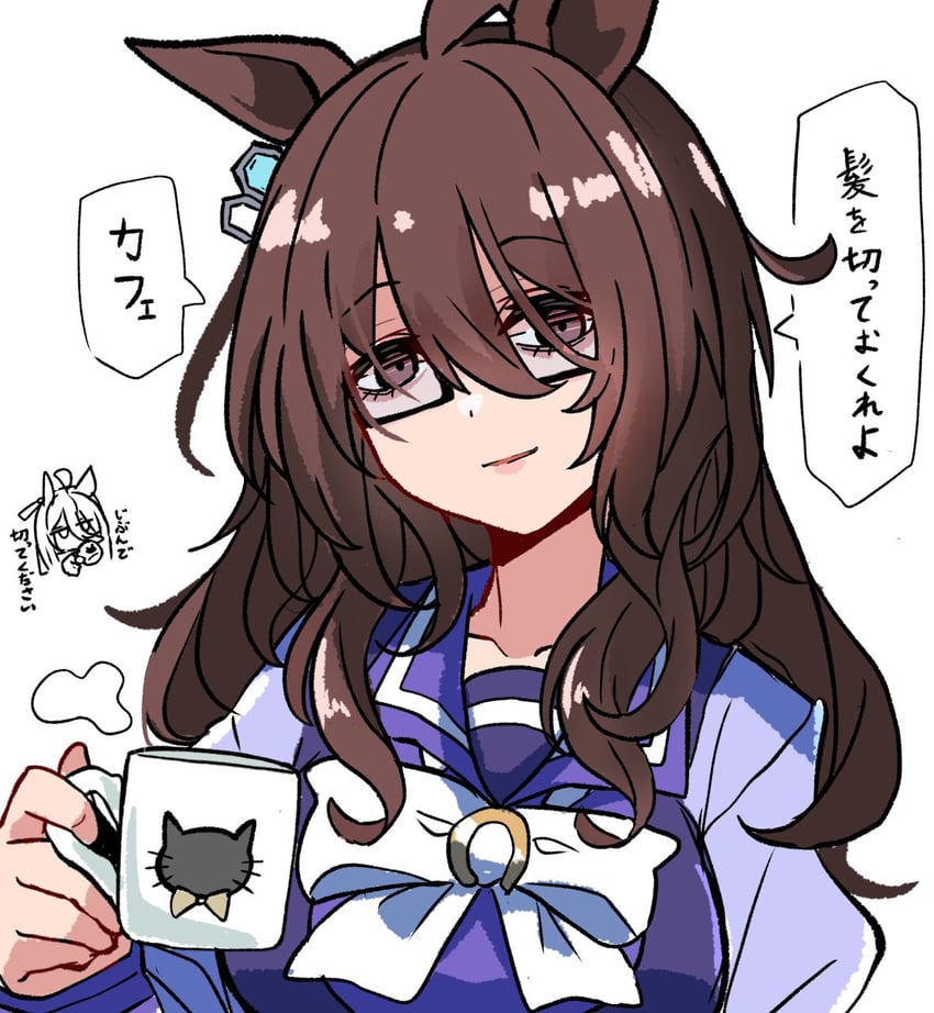 agnes tachyon and manhattan cafe (umamusume) drawn by kawamochi_(tddm3573)