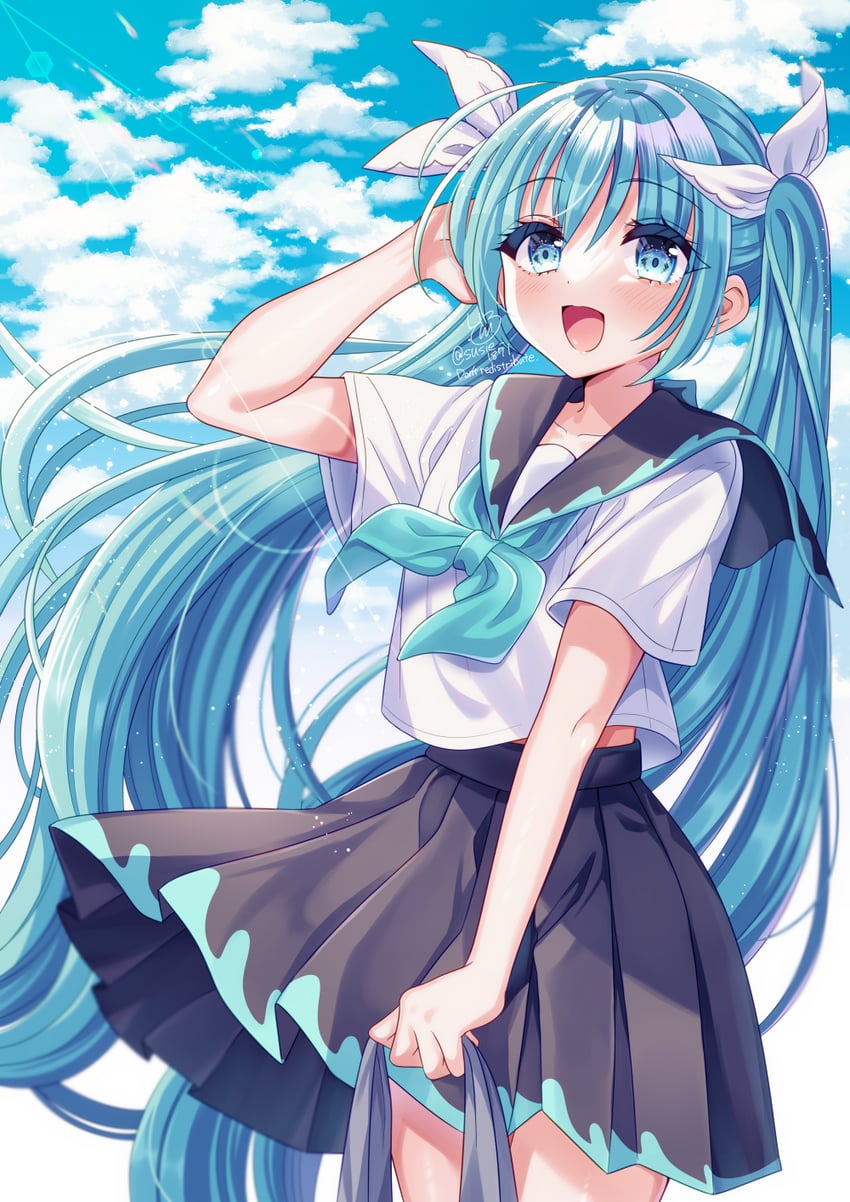hatsune miku (vocaloid) drawn by doroshii