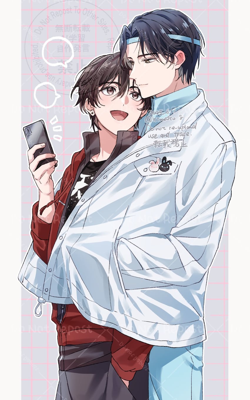 wei wuxian and lan wangji (modao zushi) drawn by kimako_(kimako_8)