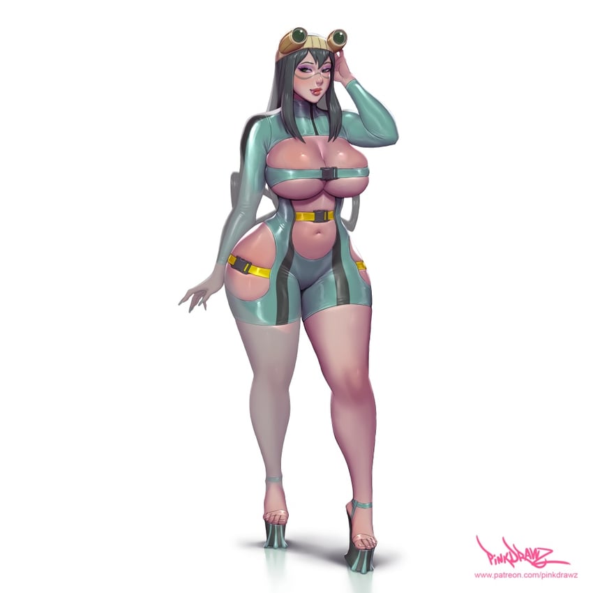 asui tsuyu (boku no hero academia) drawn by pinkdrawz