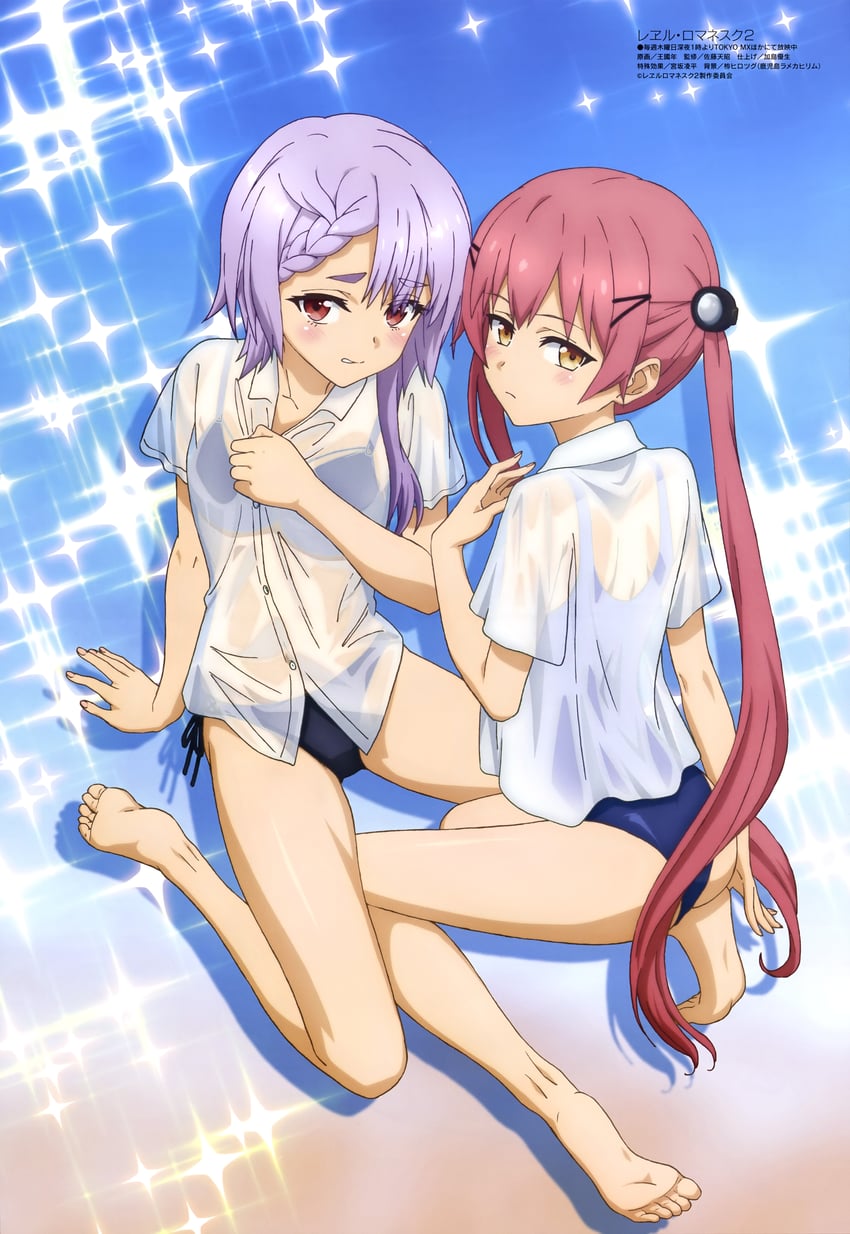 nako and kaniko (megami magazine and 1 more) drawn by cwind