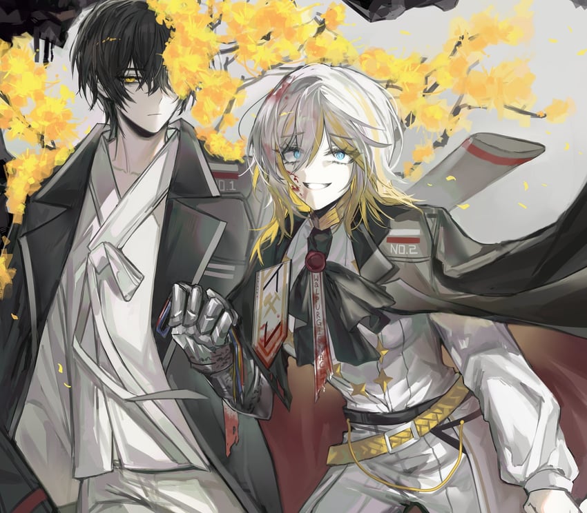 faust and yi sang (project moon and 1 more) drawn by sp0i0ppp