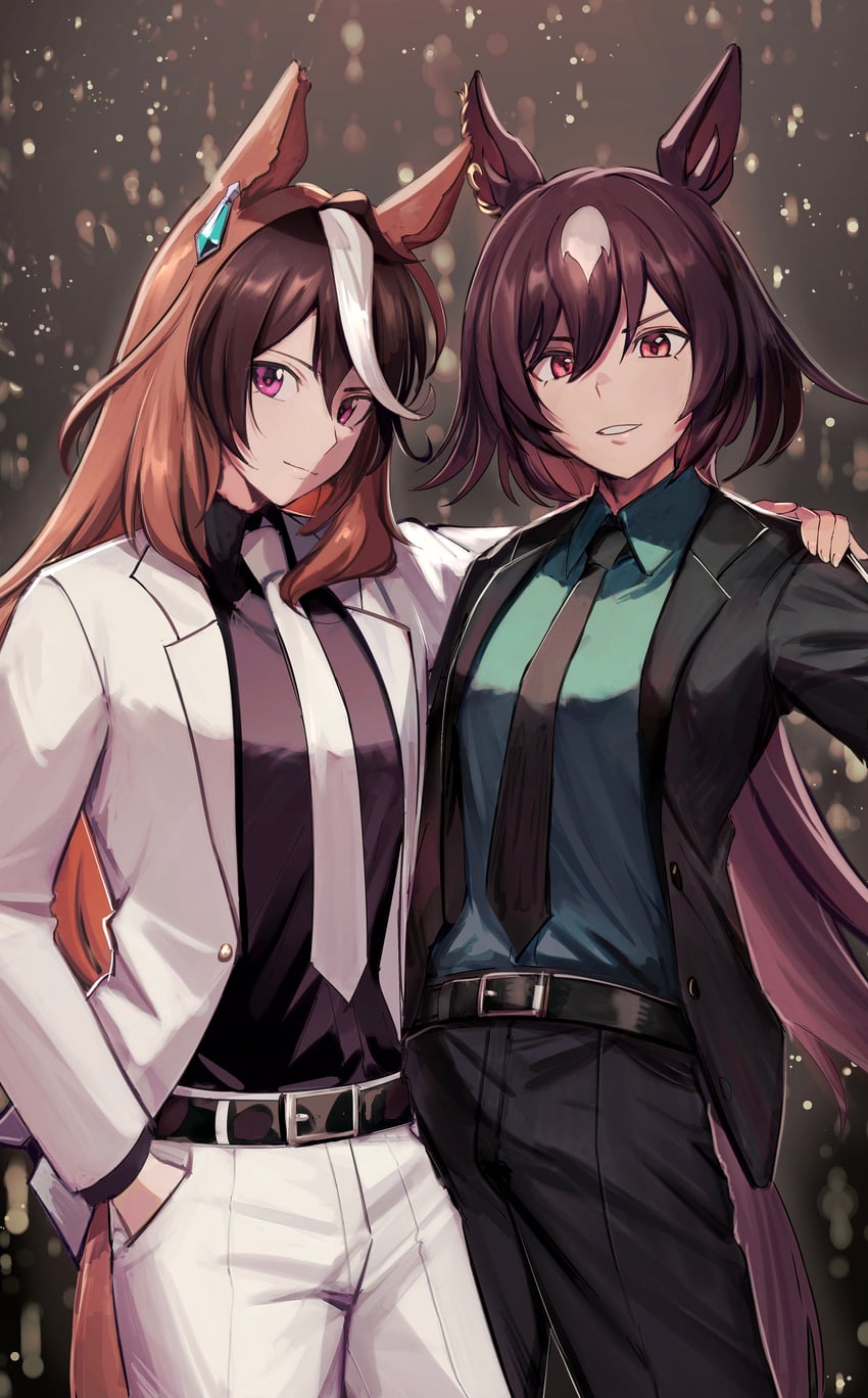 symboli rudolf and sirius symboli (umamusume) drawn by bojue_(hakus_1128)