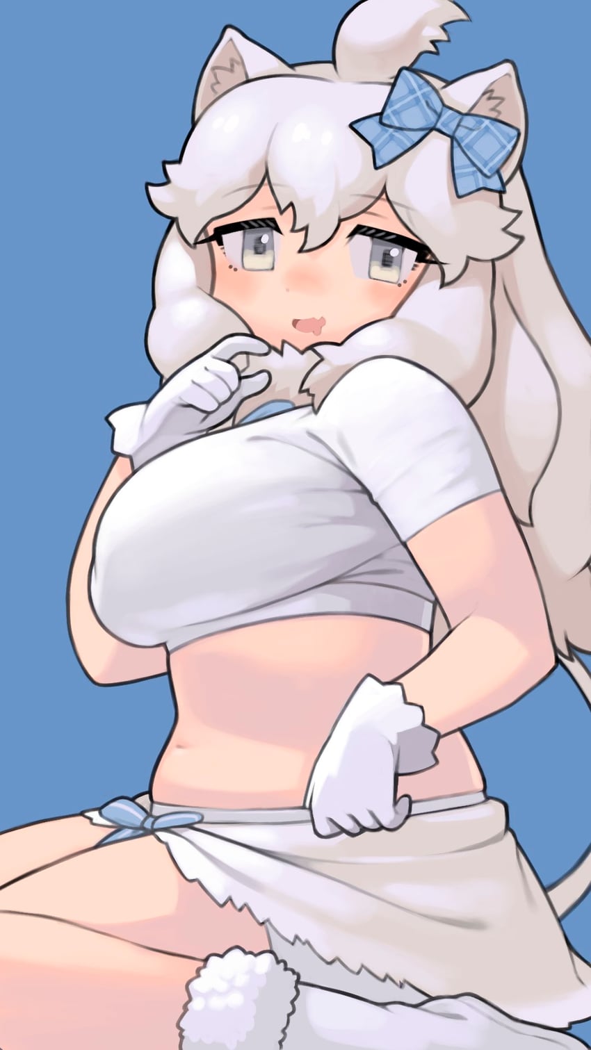 white lion (kemono friends and 1 more) drawn by rinx