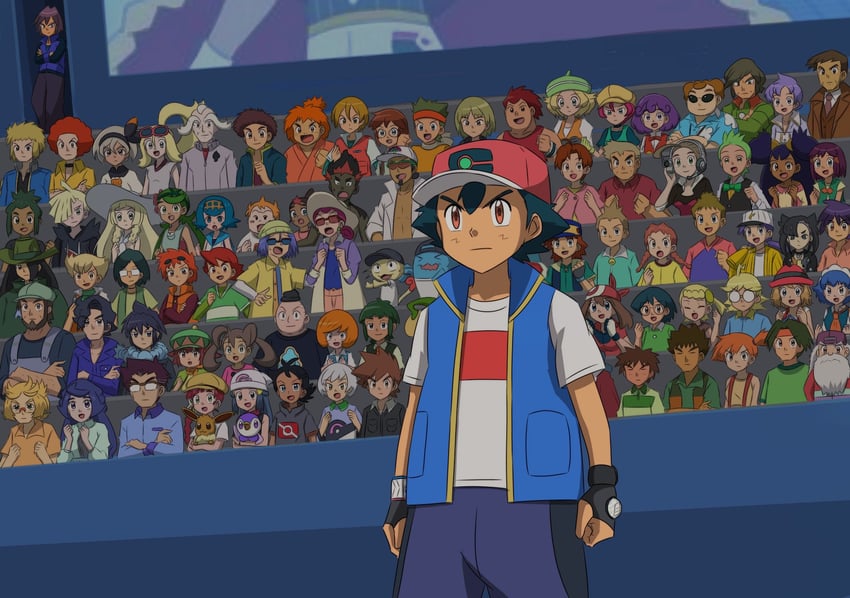 dawn, lillie, may, marnie, ash ketchum, and 78 more (pokemon and 6 more) drawn by rila_anipoke