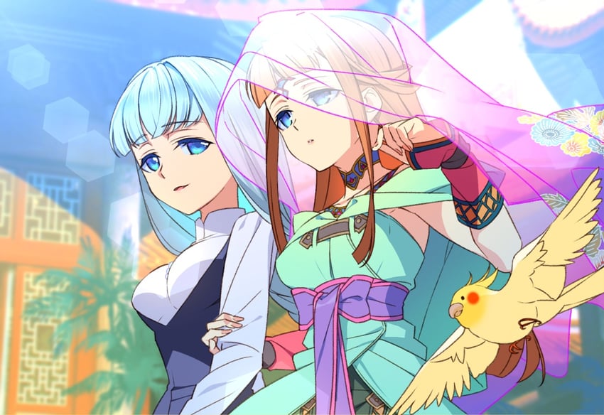 lenneth valkyrie and shiho (valkyrie profile) drawn by yunde_(twez3727)