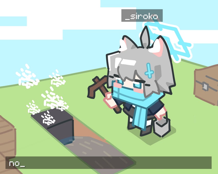 shiroko (blue archive and 1 more) drawn by ishikoro24