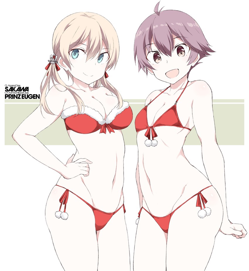 prinz eugen and sakawa (kantai collection) drawn by shigino_sohuzi