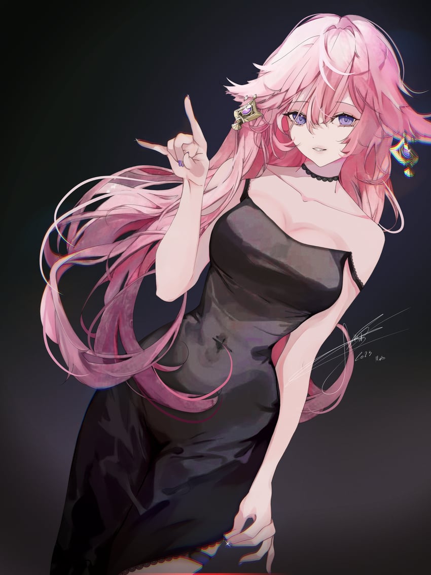 yae miko (genshin impact) drawn by luna_night