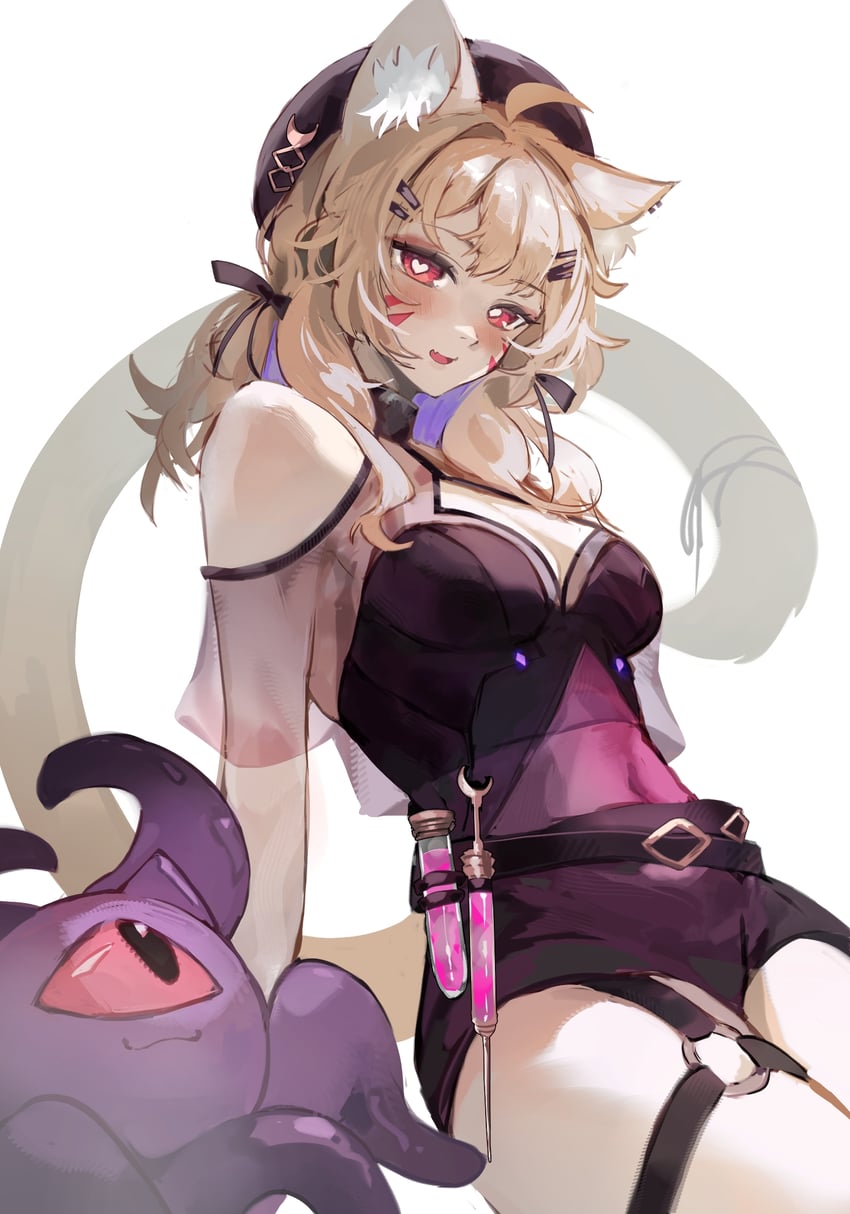 shyrei faolan and alheitrakzoth (indie virtual youtuber) drawn by littlemisstina_(artist)