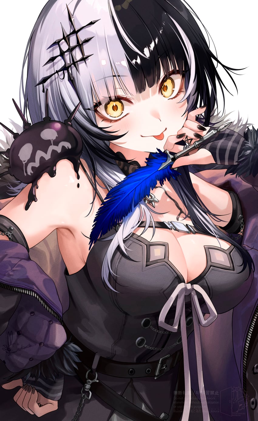 shiori novella and yorick (hololive and 1 more) drawn by kito_koruta