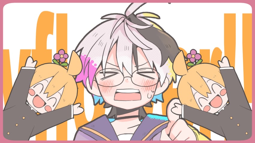 kagamine len and flower (vocaloid) drawn by gomahichi