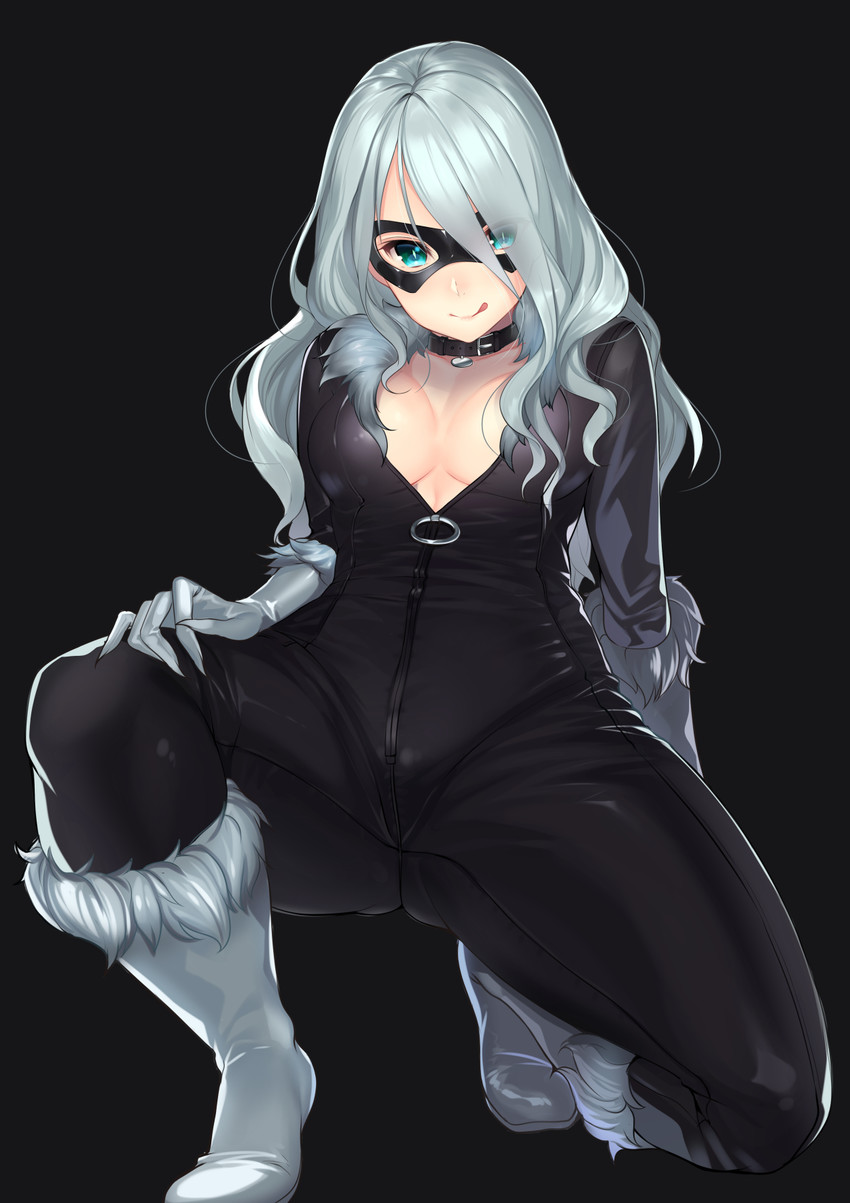 black cat and felicia hardy (marvel) drawn by kagematsuri