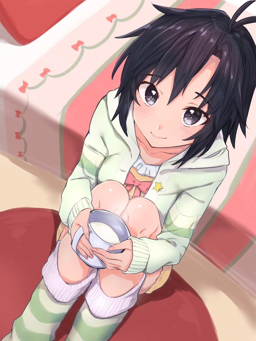 kikuchi makoto (idolmaster and 2 more) drawn by sutora_binsuke