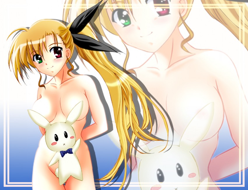 vivio and sacred heart (lyrical nanoha and 1 more) drawn by blackjunk