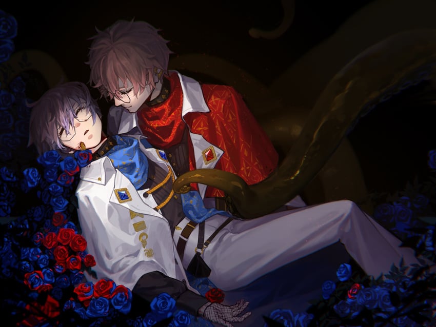 ike eveland and eki eveland (nijisanji and 1 more) drawn by n1e_nie
