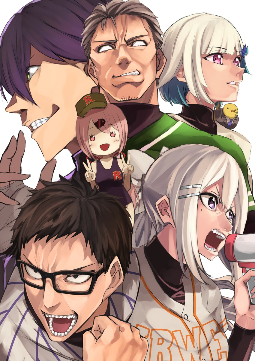 lize helesta, higuchi kaede, shiina yuika, kenmochi touya, sebastian piyodore, and 2 more (nijisanji) drawn by sh22