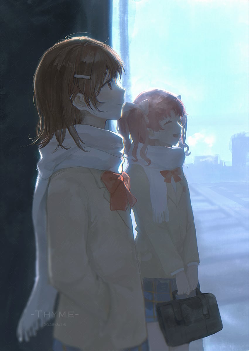 misaka mikoto and shirai kuroko (toaru majutsu no index and 1 more) drawn by thyme_(4749874974)