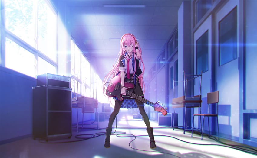 megurine luka and leo/need luka (vocaloid and 1 more) drawn by colorful_palette