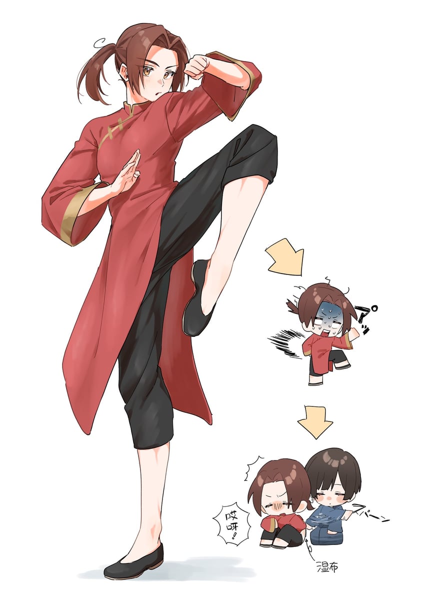 japan and china (axis powers hetalia) drawn by surimi_003