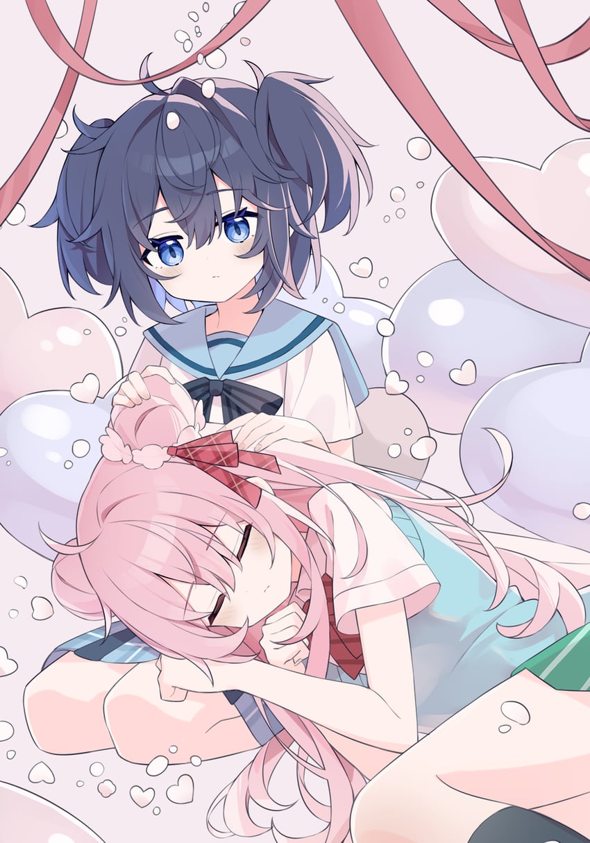 matsuzaka satou and koube shio (happy sugar life) drawn by maidcode1023