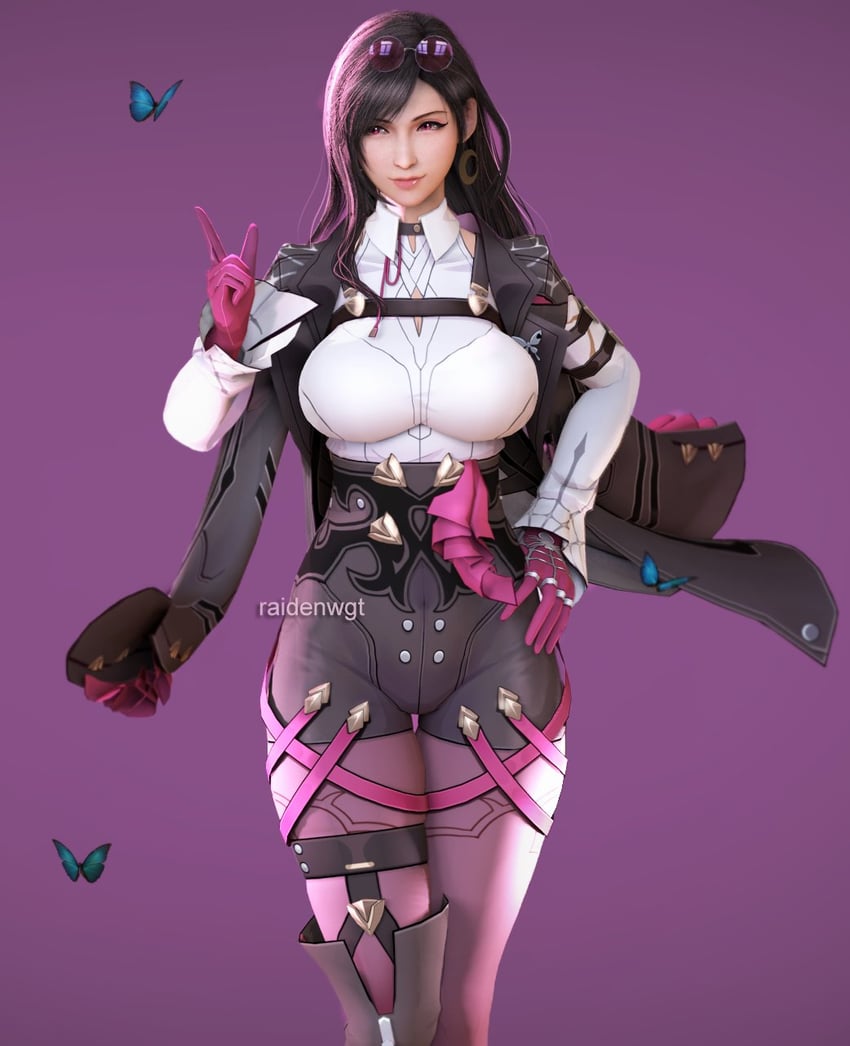 tifa lockhart and kafka (honkai and 4 more) drawn by raidenwgt
