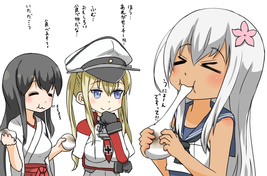 akagi, ro-500, and graf zeppelin (kantai collection) drawn by b-man
