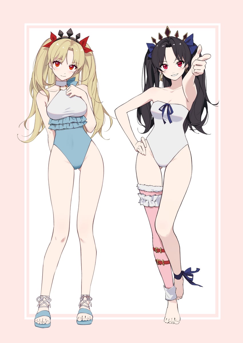 ereshkigal, ishtar, and space ereshkigal (fate and 1 more) drawn by buncho_salmon