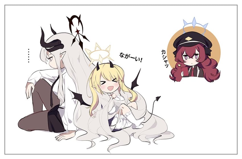 ibuki, iroha, and makoto (blue archive) drawn by ba_fed_kitaku
