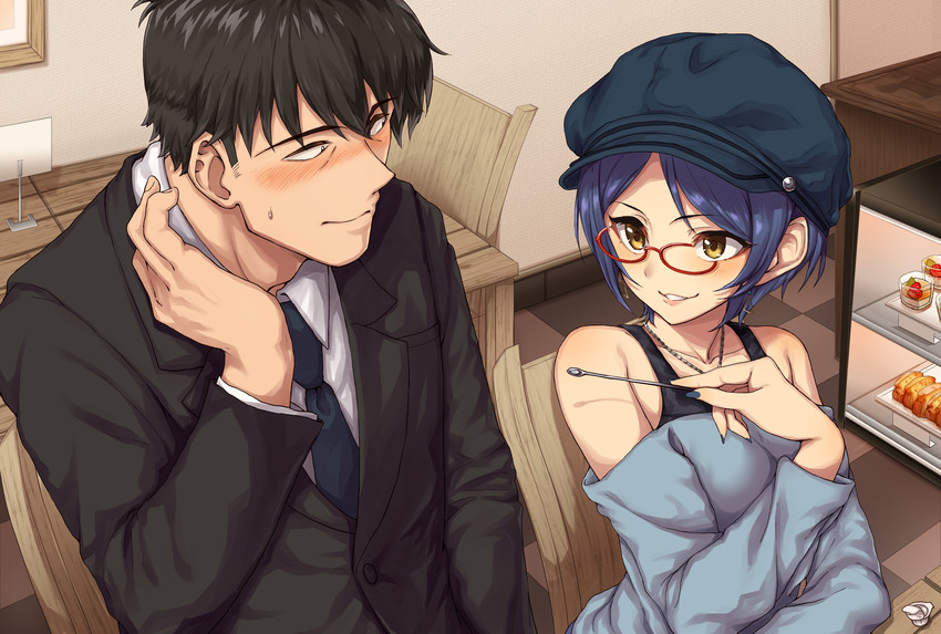 producer and hayami kanade (idolmaster and 1 more) drawn by morino_shoutarou