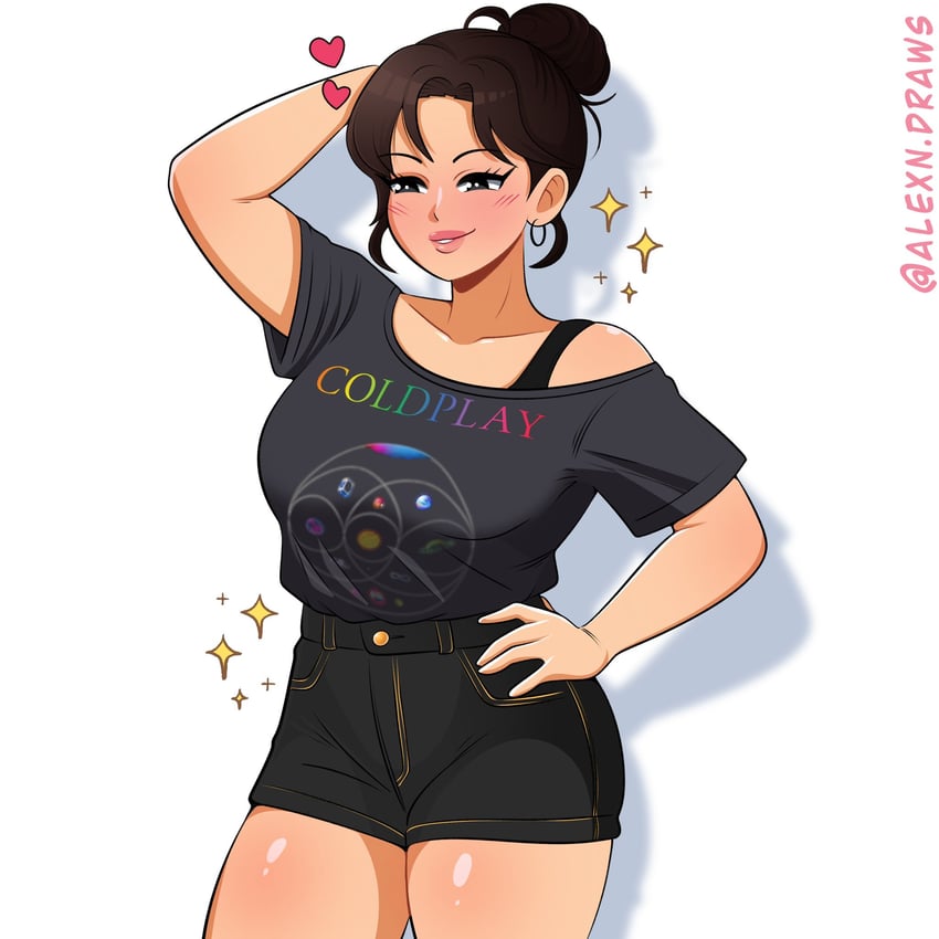 jeongyeon (real life and 2 more) drawn by alexndraws