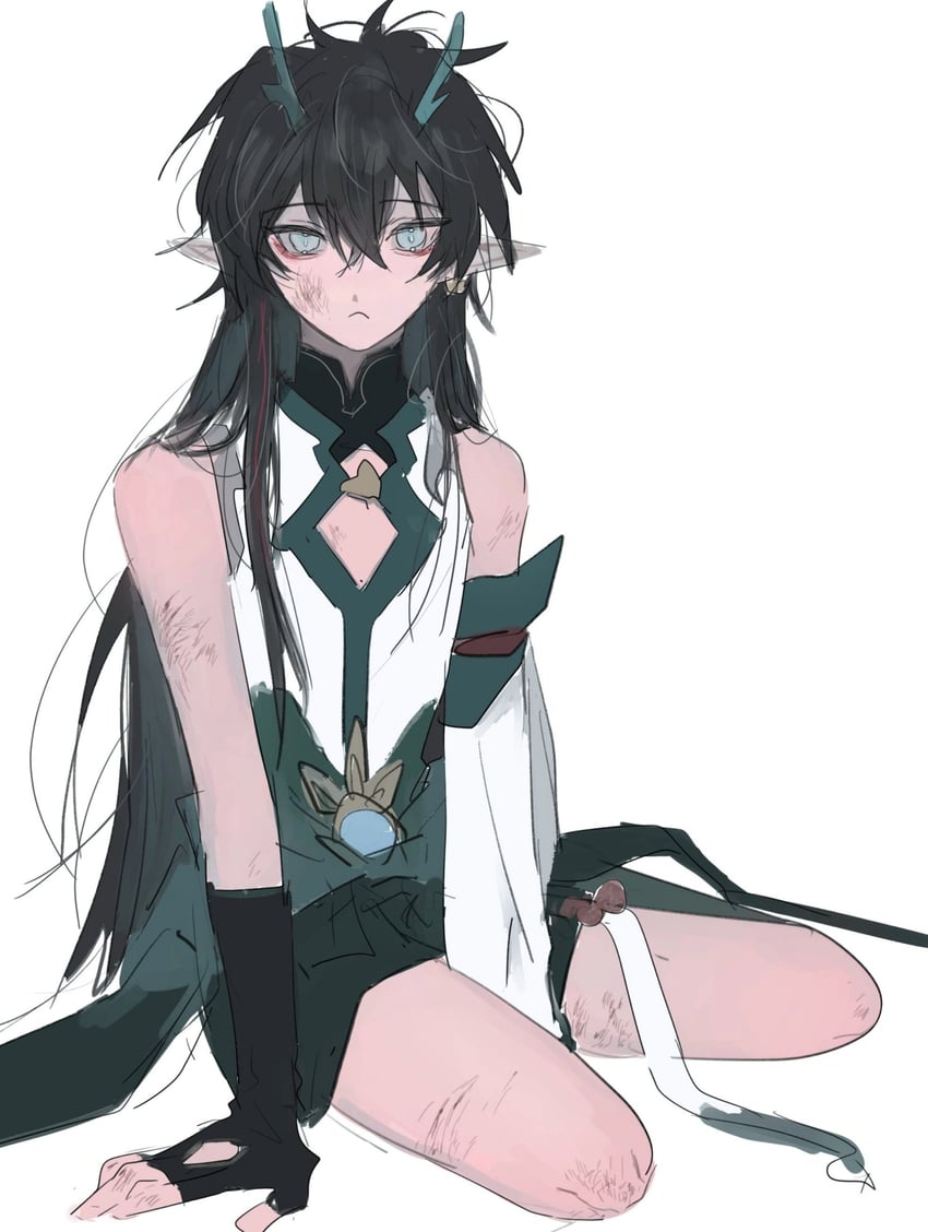dan heng (honkai and 1 more) drawn by 6_factorial