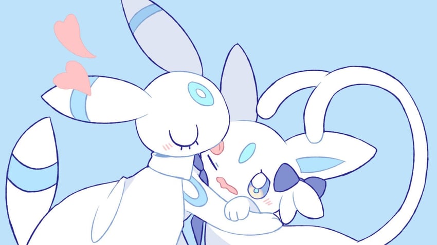umbreon and espeon (original and 1 more) drawn by bibi_(kano2541293757)