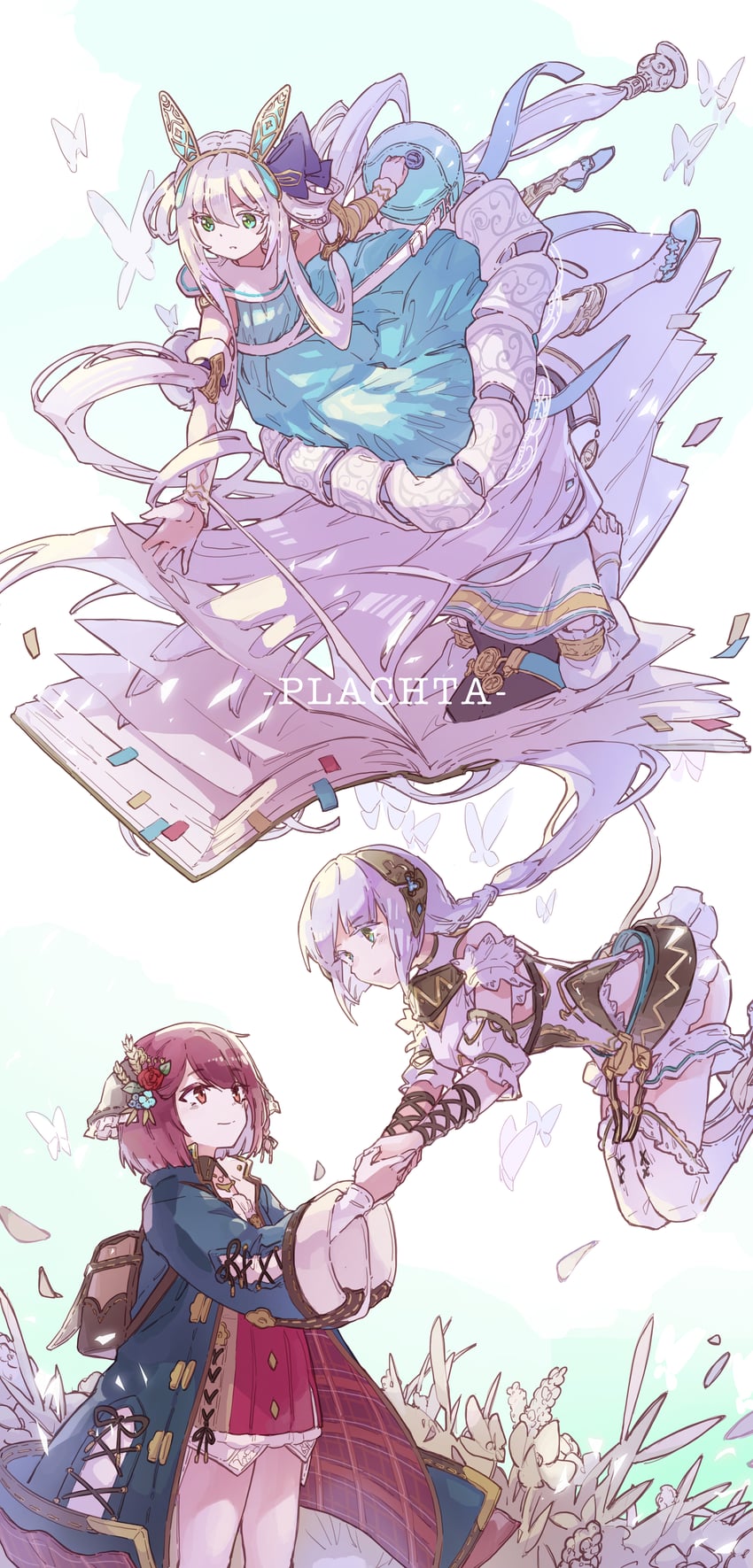 sophie neuenmuller and plachta (atelier and 1 more) drawn by apiao_(aapiao)
