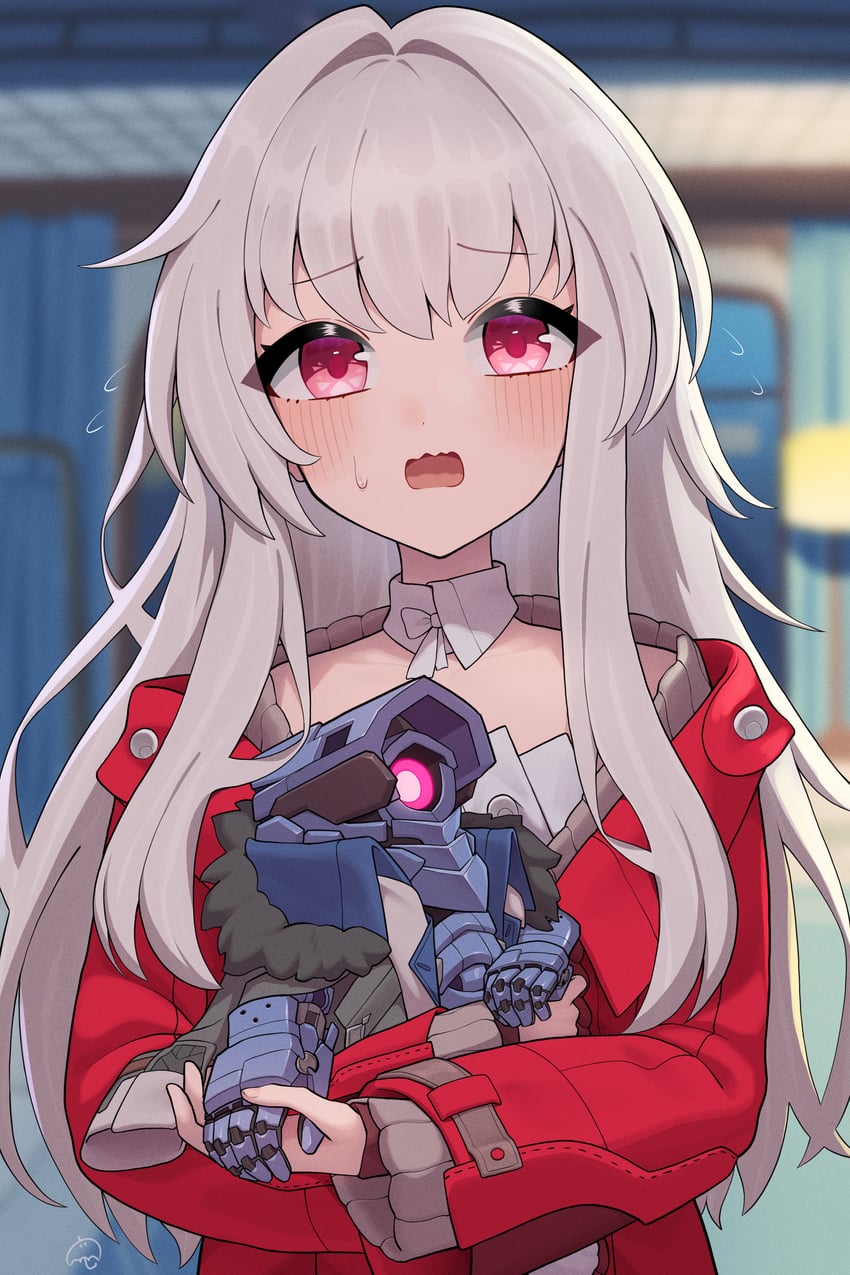 clara and svarog (honkai and 1 more) drawn by amagasa