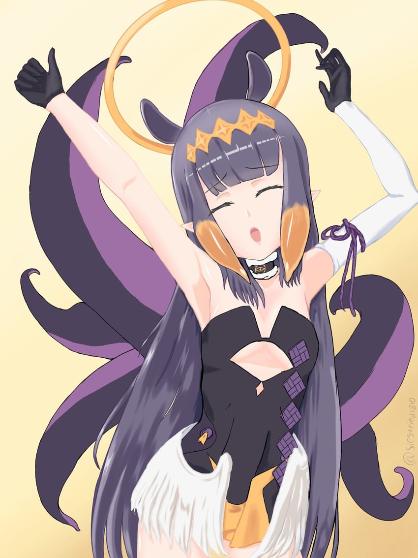 ninomae ina'nis (hololive and 1 more) drawn by siegfried1810